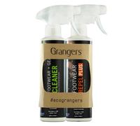 Grangers Detergente Per Calzature E Attrezzatura + Repellente Per Calzature Plus Detergente E Impermeabilizzante 275ml