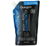 Grangers - Detergenti per l'impermeabilizzazione dell'abbigliamento - 2In1 Wash & Repel (1L Pouch) - Nero
