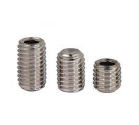 GRANI IN ACCIAIO INOX M10 M12 VITI SENZA TESTA CAVA UNI 5923 DIN 913 PUNTA PIANA