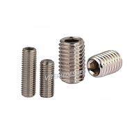 GRANI IN ACCIAIO INOX M3 M4 M5 M6 M8 VITI SENZA TESTA CAVA UNI 5923 PUNTA PIANA