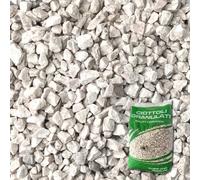 Graniglia Granulato per Giardino e Vasi Bianco Carrara Granulometria 8-12mm 25kg
