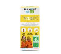 Granions Kid Bio Banana, olivello spinoso, rosa canina, acerola, ribes nero e timo, aiuta a stimolare e rafforzare il sistema immunitario, sciroppo,