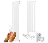 Granitan Termoarredo Bagno 1100x296 cm - 368W - Termo Arredo da Bagno - Termoarredo Idraulico - Termosifone da Parete - Bianco