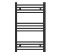 Granitan Termoarredo Bagno 50x80 cm - 322W - Termo Arredo da Bagno - Termoarredo Idraulico - Termosifone da Parete - Nero