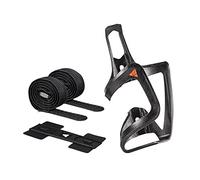 Granite Aux E+ Portaborracce in fibra di carbonio con kit di cinghie, leggero e con funzioni di carico laterale, portaborracce per il trasporto di acqua extra
