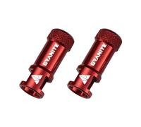 Granite design juicy nipple presta valve core remover cap red