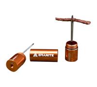 Granite design stash tire plug orange