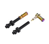 Granite tettarelle succose, Coppia di valvole Tubeless Cycle + Tappi smonta Obus Unisex-Adulto, Olio Slick, 60 mm