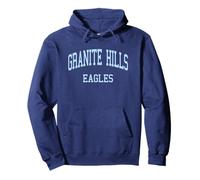 Granite Hills High School HS El Cajon CA Retro Sport Felpa con Cappuccio