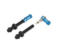 Granite design juicy nipple tubeless valves 45 mm with valve key caps blue
