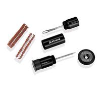 Kit di riparazione tubeless dal design in granito con estremita della barra nere 4 tappi per pneumatici