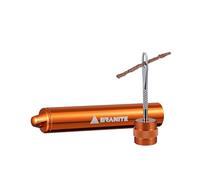 Granite Suture Tire Plug Kit, Kit Compatto per la Riparazione di Pneumatici Tubeless Forati, con 2 Misure di Tasselli per Riparare Forature (Arancione)