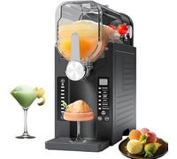 Granitore, timer 12 ore, autopulente, 6 programmi preimpostati, macchina per granita da 1.6 litri, touch screen a LED, non necessita di ghiaccio per cocktail, milkshake, frappé, vino.
