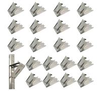 Granmagazz 20 Pezzi Clip per Ripiano Congelatore Supporto per Mensola Frigo Frigorifero Ganci in Acciaio Inox Clip per Mensola per Frigorifero Frigorifero per Frigorifero, Congelatore