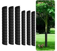 Granmagazz 6 protezioni per il tronco degli alberi, in 2 misure, multifunzionale, protezione per piante, protezione del tronco degli alberi, per il giardinaggio (nero)