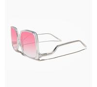 Granny-Chic Polarizzati Occhiali da Sole Oversize con Rosa Gradiente Lenti - Mia