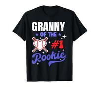 Granny Of Rookie 1st Baseball Festa di Compleanno Tema Corrispondenza Maglietta