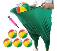 Granny Pants Patio Games, giochi di lancio all'aperto con 5 palle rimbalzanti e 1 pompa a palloncini, gioco di lancio di pantaloni giganti, gioco da giardino con pantaloni giganti