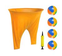 Granny Pants Yard Game, 1 paio di pantaloni con 4 palline rimbalzanti e 1 pompa, pantaloni giganti per giochi all'aperto e grandi pantaloni gioco di cattura della palla, gioco per bambini e adulti