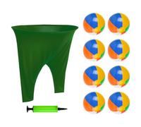 Granny Pants Yard Game, 1 paio di pantaloni con 8 palline rimbalzanti e 1 pompa, pantaloni giganti per giochi all'aperto e grandi pantaloni gioco di cattura della palla, gioco per bambini e adulti