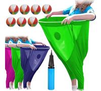 Granny Pants Yard Game Set, 2025 New Giant Outdoor Freaky Funny Pants Party Game con palle rimbalzanti, divertente riunione di famiglia e relè di squadra giochi di lancio ricreativi, gli ultimi giochi