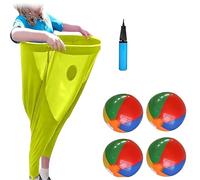 Granny Pants Yard Game Set for Adults, Oversized Funny Pants Toss Game with Bouncy Balls, Backyard Party Relay Challenge for Team Building, Reunions, BBQs & Outdoor Events