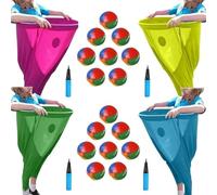 Granny Pants Yard Game Set for Adults, Oversized Funny Pants Toss Game with Bouncy Balls, Backyard Party Relay Challenge for Team Building, Reunions, BBQs & Outdoor Events