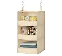 GRANNY SAYS Organizer Armadio da Appendere, Organizer da Appendere con 3 Scomparti, Organizer Armadio Salvaspazio per Vestiti, Cachi Appendi Borse da Armadio, Ripiani per Armadio Interno