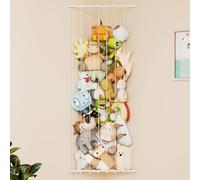 GRANNY SAYS Stoccaggio per animali impagliati, scaffale angolare per la conservazione dei giocattoli, organizzatore regolabile per animali impagliati, organizzatore di giocattoli per bambini