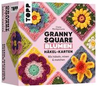 Granny Square Blumen Häkel-Karten (Deutsche Ausgabe): 50x häkeln, mixen und matchen. Mit Häkelschrift und Foto zu jedem Granny Square und praktischem So-geht's-Booklet