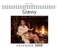 Granny: Wandkalender 2026, Kalender DIN A4 quer, Monatskalender im Querformat mit Kalendarium, das perfekte Geschenk