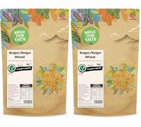 Grano bulgaro/bulgur terrestre intero, senza OGM, naturale, vegano, senza latticini, senza zucchero aggiunto, 1 kg (Confezione da 2)