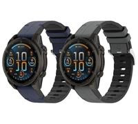 Gransho compatibile con Garmin Descent MK3 43mm / Fenix 7S Pro/Fenix 7S Solar/Fenix 8 43MM / Fenix 6S Pro Cinturino per Orologio, Cinturino in Silicone Morbido per Orologi NO250810 (H [Pack of 2])