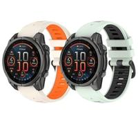 Gransho compatibile con Garmin Descent MK3i 43mm / Fenix 6S / Fenix 7S / Fenix 7S Sapphire Solar/Fenix 5S Plus Cinturino per Orologio in Gomma Siliconica NO260305 (E [Pack of 2])
