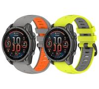 Gransho compatibile con Garmin Descent MK3i 43mm / Fenix 6S / Fenix 7S / Fenix 7S Sapphire Solar/Fenix 5S Plus Cinturino per Orologio in Gomma Siliconica NO260305 (C [Pack of 2])