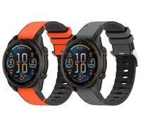 Gransho compatibile con Garmin Enduro 2 / EPIX Pro 51mm / Tactix8 AMOLED 51mm / Enduro / 6X Sapphire Cinturino per Orologio, Braccialetto Sportivo di Ricambio in Silicone per Orologi (F [Pack of 2])