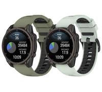 Gransho compatibile con Garmin Fenix 3 / TACTIX DELTA / Tactix8 AMOLED 51mm / Instinct 2X / Instinct 3 Solar 50mm Cinturino per Orologio in Silicone Caucciù Impermeabile Cinturini (A [Pack of 2])