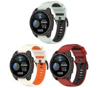 Gransho compatibile con Garmin Fenix 3 / TACTIX DELTA / Tactix8 AMOLED 51mm / Instinct 2X / Instinct 3 Solar 50mm Cinturino per Orologio in Silicone Caucciù Impermeabile Cinturini (D [Pack of 3])