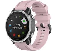 Gransho compatibile con Garmin Fenix 7S Sapphire Solar/Descent MK3i 43mm / EPIX Pro 42mm / Fenix 7S Pro/Fenix 8 43MM Cinturino per Orologio in Silicone Caucciù Impermeabile (Rose Pink)