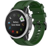 Gransho compatibile con Garmin Fenix 7S Sapphire Solar/Descent MK3i 43mm / EPIX Pro 42mm / Fenix 7S Pro/Fenix 8 43MM Cinturino per Orologio in Silicone Caucciù Impermeabile (Army Green)