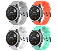 Gransho compatibile con Garmin Fenix 7S Sapphire Solar/Descent MK3i 43mm / EPIX Pro 42mm / Fenix 7S Pro/Fenix 8 43MM Cinturino per Orologio in Silicone Caucciù Impermeabile (Pack of 4)
