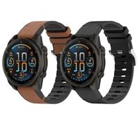 Gransho compatibile con Garmin Fenix 8 43MM / Fenix 7S Solar/Instinct E 40mm / Descent MK3i 43mm / Fenix 5S Cinturino per Orologio, Cinturino Morbido di Ricambio in Silicone per (D [Pack of 2])