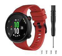 Gransho compatibile con Garmin Forerunner 45 / Swim 2 Cinturino per Orologio, Lightweight Bracciale Universale in Cinturino Sportivo per Orologi NO250821 (Red)