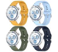 Gransho compatibile con Garmin Forerunner255 music/Vivoactive 4 / Venu 3 / Forerunner 265 / Forerunner265 music Cinturino per Orologio, Ricambio di Cinturino di Silicone per (22mm, A [Pack of 4])