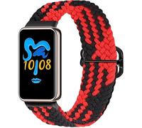 Gransho compatibile con Honor Band 9/10 stile NATO nylon balistico sostituzione cinturino per Orologio NO250819 (Red Black)
