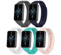 Gransho compatibile con Honor Band 9 Cinturino per Orologio, Cinturino di Ricambio in Silicone per Orologio Sportivo NO250821 (J [Pack of 5])