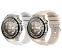 Gransho compatibile con Huawei Watch 5 46mm Cinturino per Orologio in Silicone Caucciù Impermeabile Cinturini per Orologi NO251110 (J [Pack of 2])