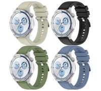 Gransho compatibile con Huawei Watch GT6 Pro 46mm / GT6 46mm Cinturino per Orologi, Silicone Cinturino per Orologio, Cinturino di Ricambio Quick-Fit NO250910 (22mm, A [Pack of 4])