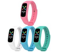 Gransho compatibile con OPPO Band Cinturino per Orologio, Cinturino Morbido di Ricambio in Silicone per Orologi NO250807 (J [Pack of 4])