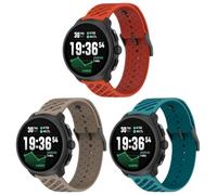 Gransho compatibile con Suunto 9 Peak Pro / 5 Peak/Vertical/Race/Race 2 Cinturino per Orologio, Ricambio di Cinturino di Silicone per Uomo e Donna, Caucciù Sgancio Rapido per (A [Pack of 3])